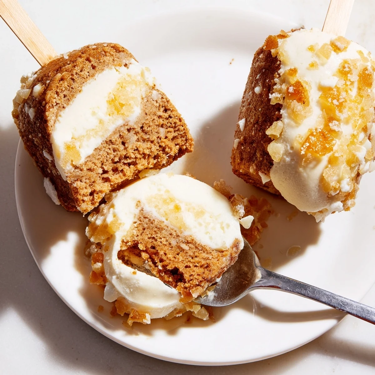 Soft biscuit muffins on sticks, combining cream soda and ginger flavors in every bite.