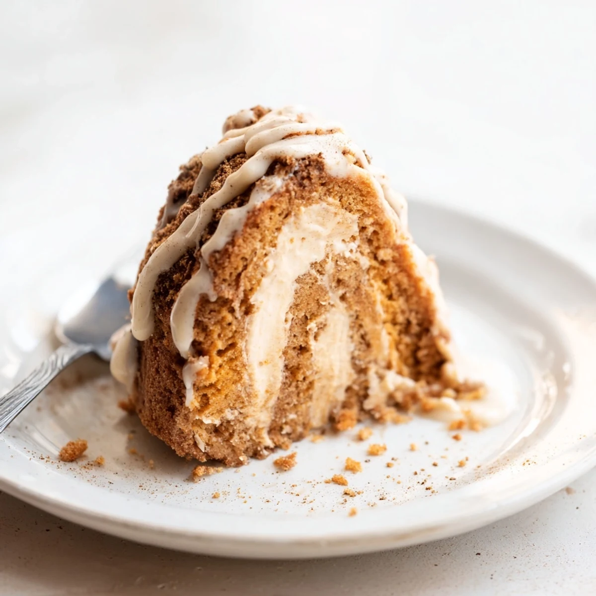 Delicious Chai Pumpkin Sweet Tea Cheesecake Cake Scones drizzled with warm glaze.  