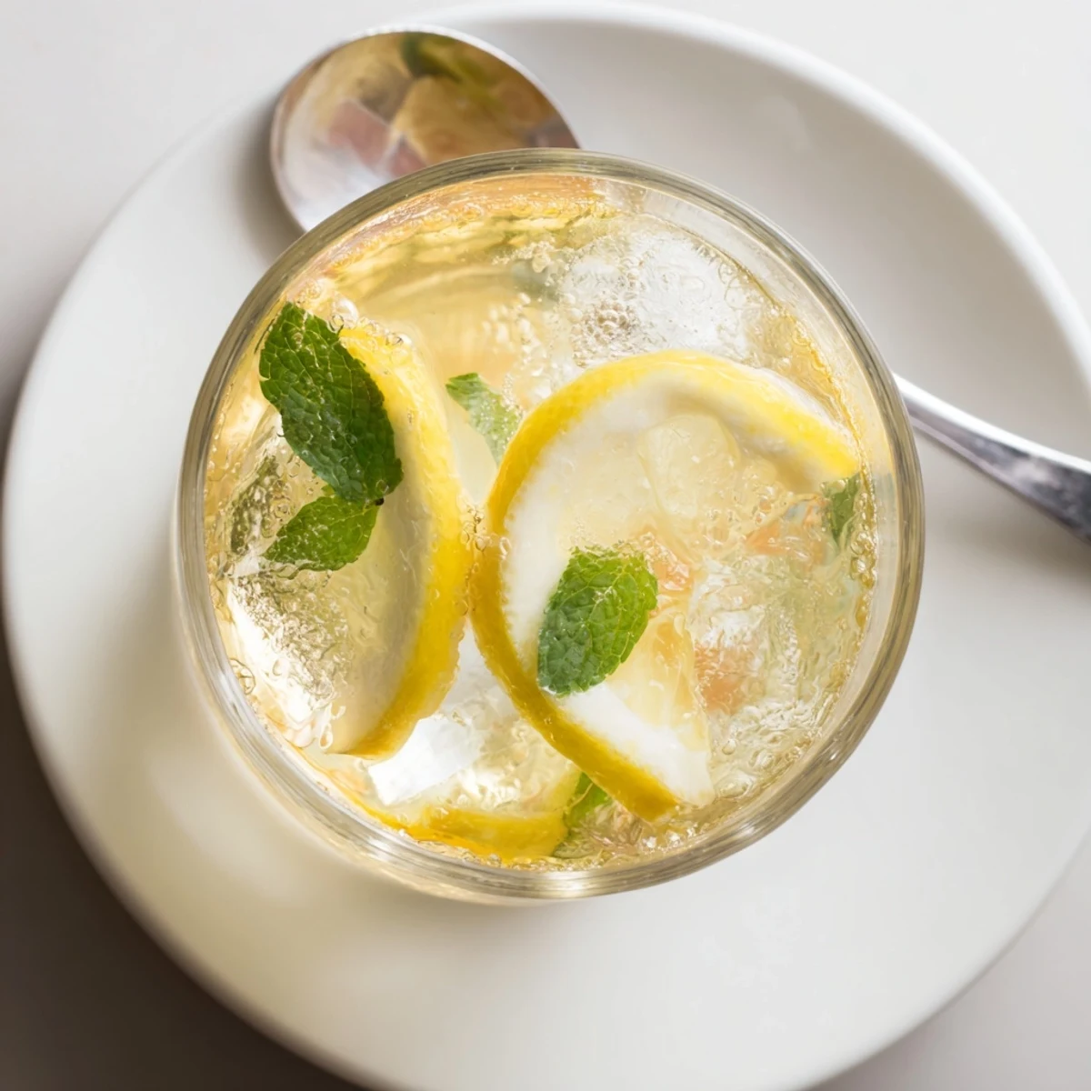 Refreshing Kombucha-Style home-brew mocktails served with fresh berries and mint.  