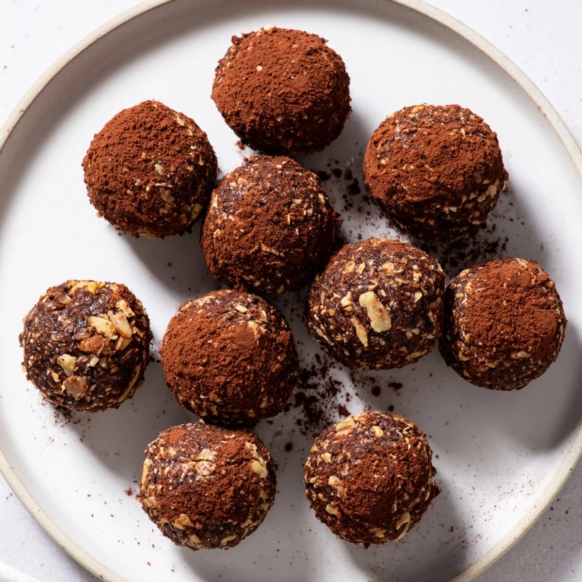 Image: Date & Walnut Truffles with Cocoa Dust