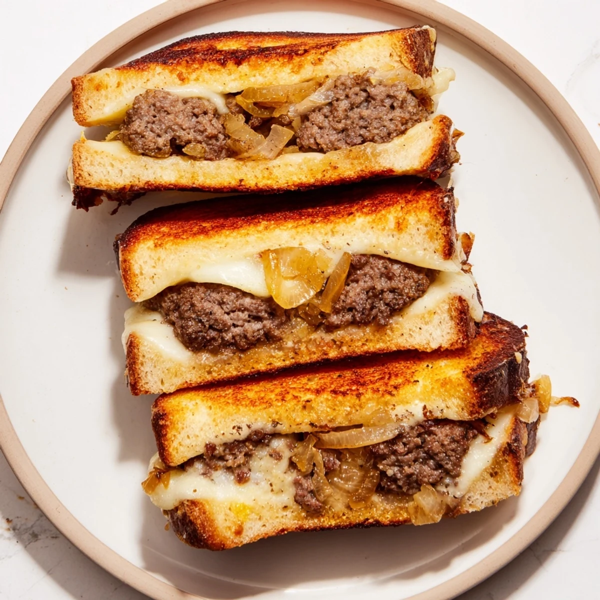 Indulge in this easy Patty Melt Skillet, a classic diner meal with a satisfying cheesy bite.
