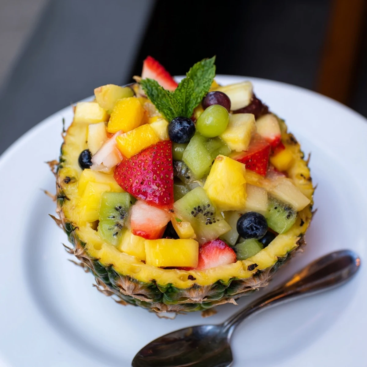Tropical Pineapple Fruit Boat