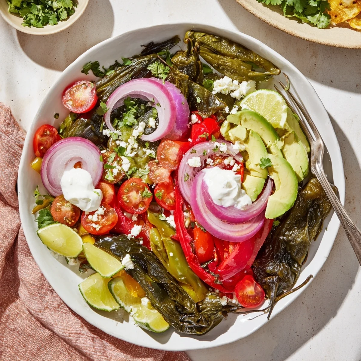 Freshly prepared Desert Cactus Tacos include grilled cactus, vibrant veggies, and warm tortillas.