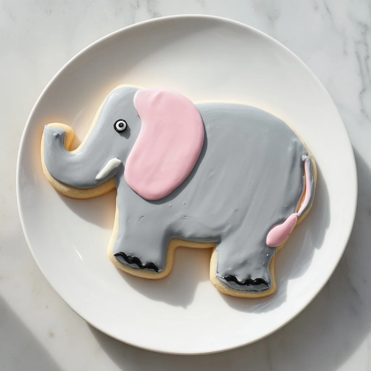 Large, freshly baked Biscuits Amical Éléphant Géant cookies, ready for a fun party treat.