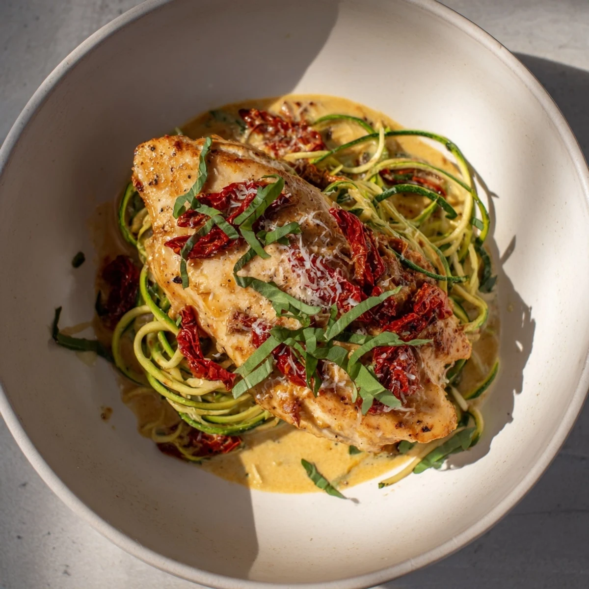 Marry Me Chicken Zoodles