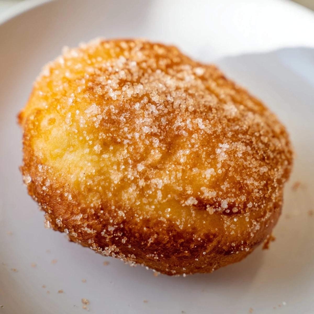 Warm, freshly made air fryer cinnamon sugar donuts with a generous coating of cinnamon sweetness.