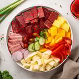 A close-up of The Keto Power Plate, ideal for low-carb eaters, featuring premium ingredients.