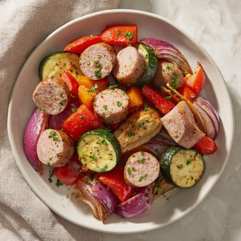 Sheet Pan Roasted Veggies Sausage #232