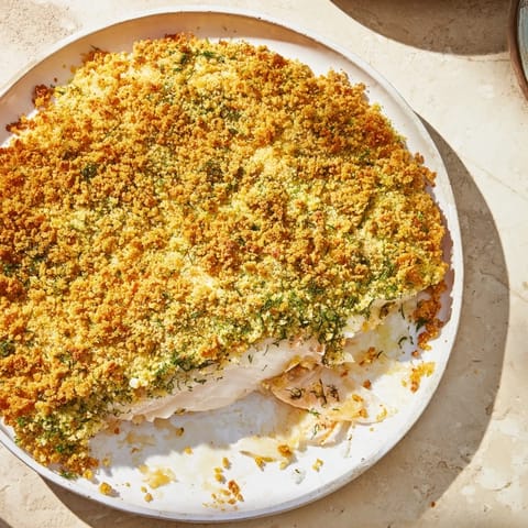 Baked Cod with Cracker Topping #249