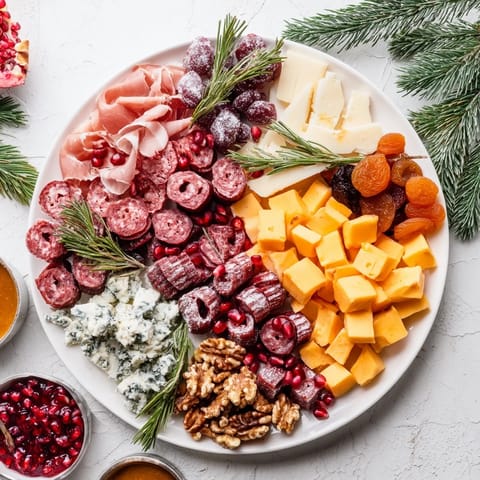 This festive Winter Forest charcuterie board offers a delicious medley of flavors perfect for holiday entertaining.