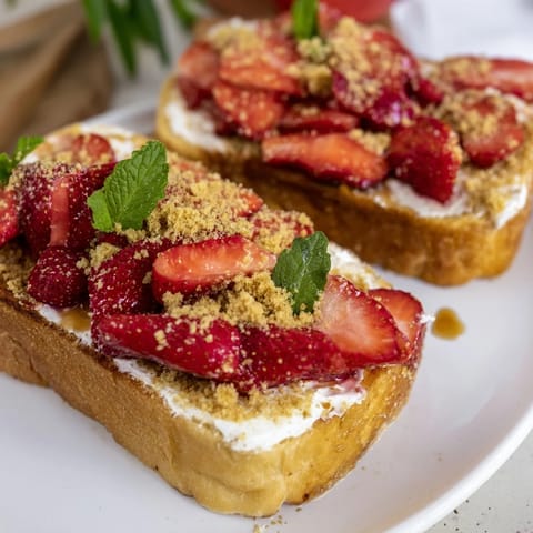 Strawberry Cheesecake Toast Delight