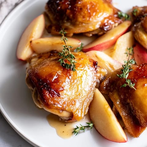 Sticky Maple Apple Chicken