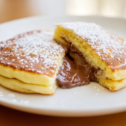 Nutella Stuffed Pancakes