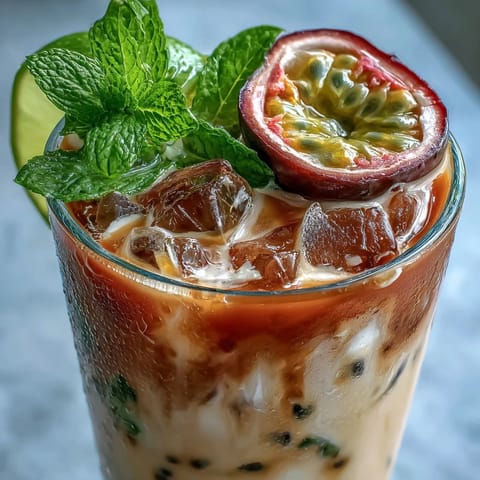 DIY Iced Guava Passionfruit Drink