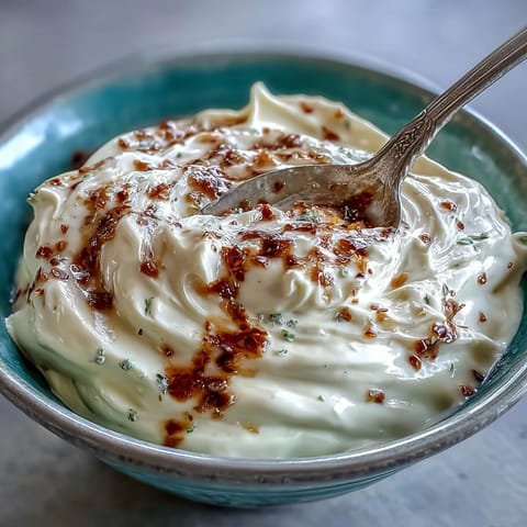 Smoky, tangy chipotle lime mayonnaise, blended with adobo sauce and fresh lime zest, ideal for grilled veggies.