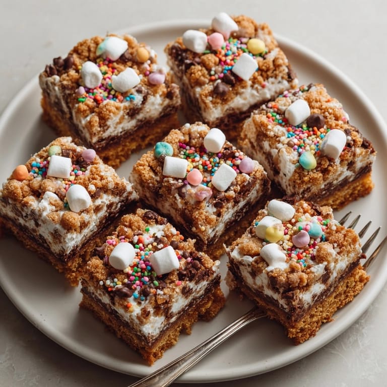 These easy-to-eat Silly Cake Gingerbread House Crumble Bars are a perfect blend of cake and crumble textures.