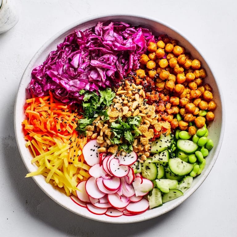 Vibrant and delicious ASMR Crunch Snack Bowls, perfect for a light, healthy snack.