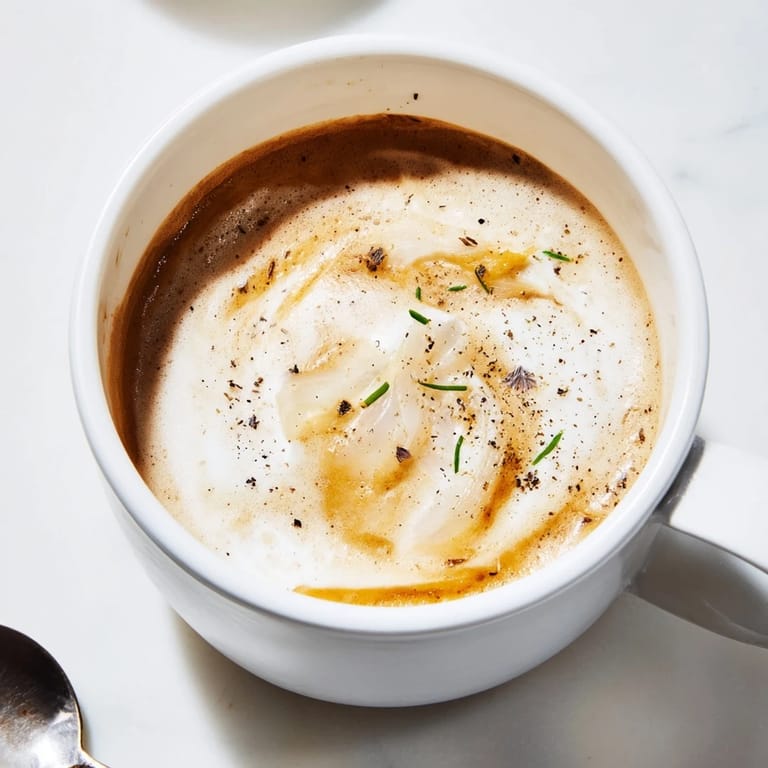 Indulge in this Onion Latte, a creamy, adventurous twist on traditional coffee drinks.