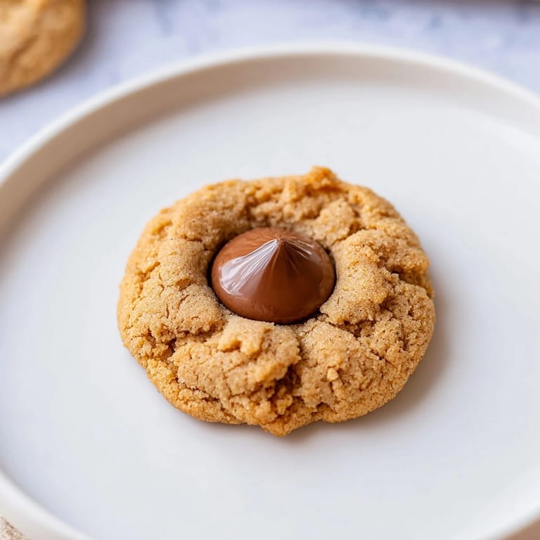 Golden brown 3-Ingredient Peanut Butter Blossoms, cooling on a rack, ready to enjoy this classic treat.