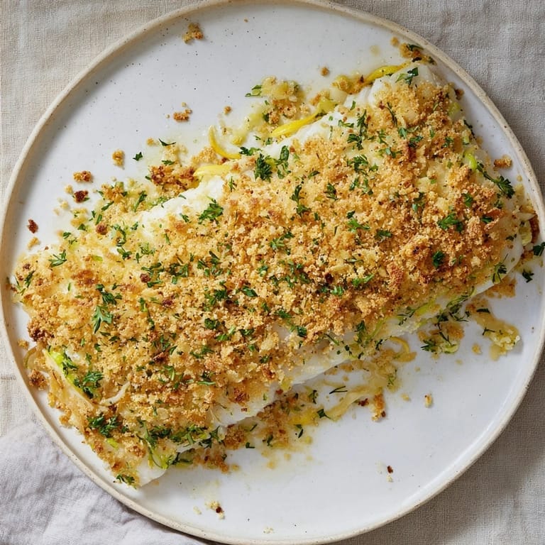 This baked cod recipe showcases tender white fish topped with a flavorful, buttery Ritz cracker crust.