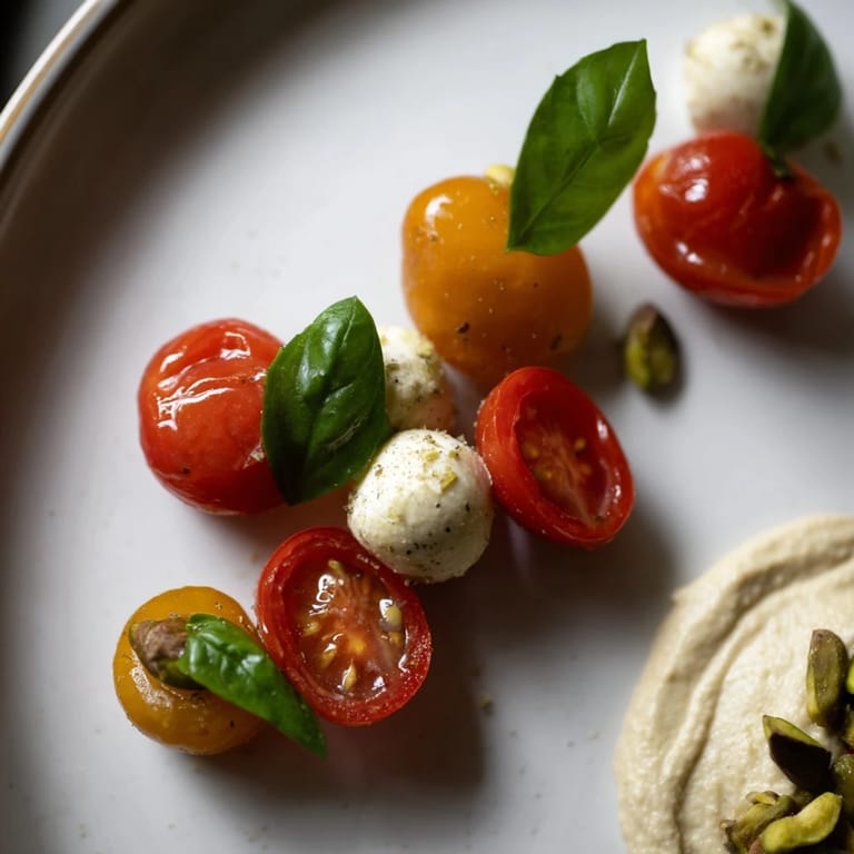 See the elegant The Hanging Gardens appetizer: an edible garden boasting colorful vegetables and cheeses.