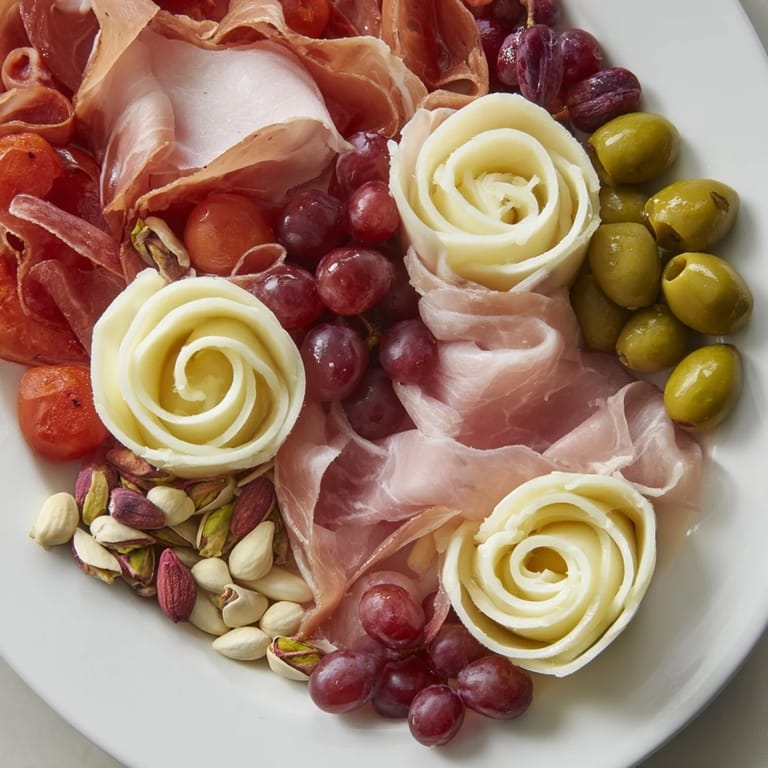 This image shows a beautifully arranged Advanced Artisan Array charcuterie board perfect for entertaining.
