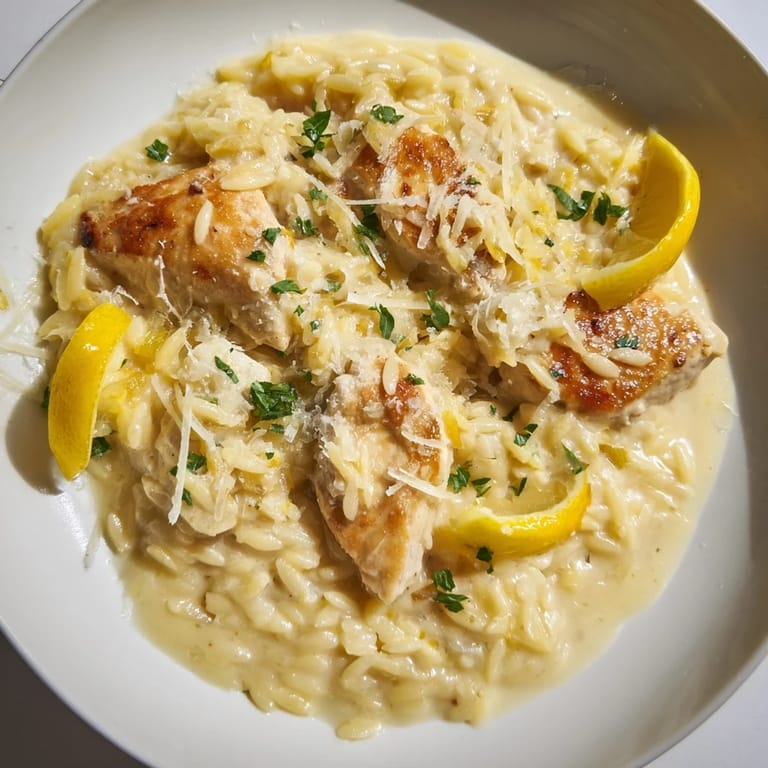 Imagine a bowl of creamy lemon chicken orzo: a comfort food classic, ready in under an hour.