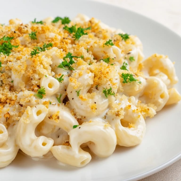 Velvety smooth high-protein mac & cheese, its rich, cheese sauce coats the pasta perfectly.