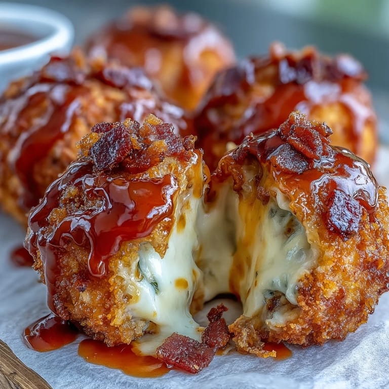 Buffalo Chicken Bacon Mozzarella Bombs on a platter with ranch dip, ready to serve as a party appetizer.