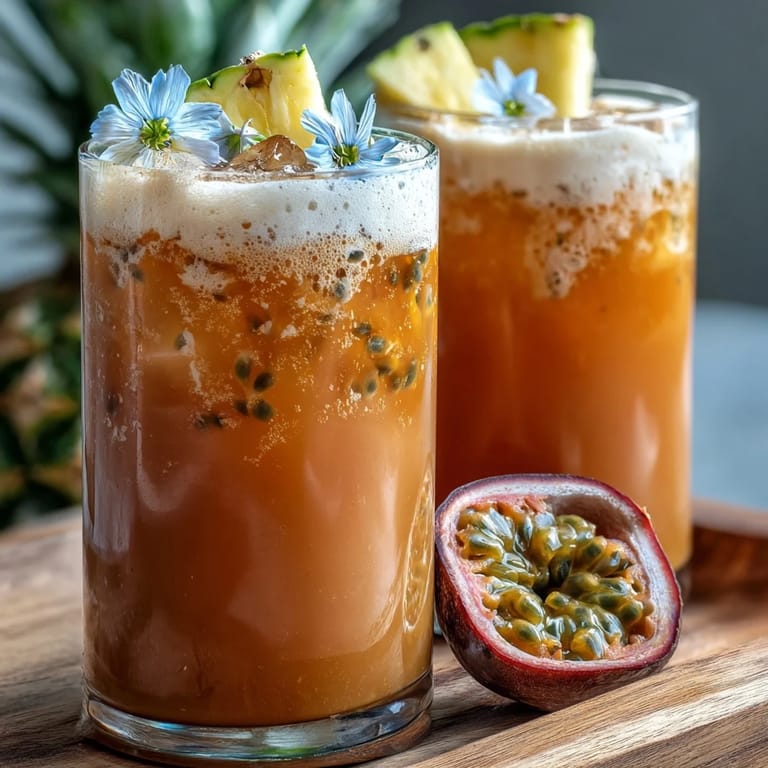 Refreshing Iced Guava Passionfruit Drink inspired by Starbucks, poured into a frosty glass with vibrant pink hues.