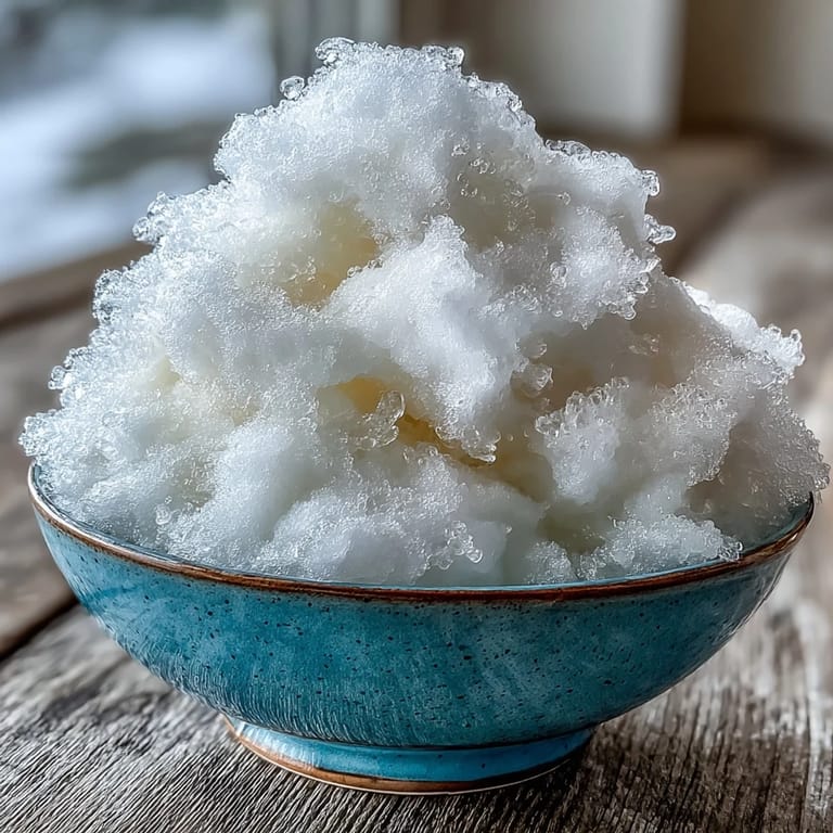A creamy, icy TikTok Cloud Slushie topped with a swirl of sweetened condensed milk, perfect for hot summer days.